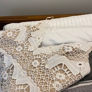 LULUS White crocheted dress